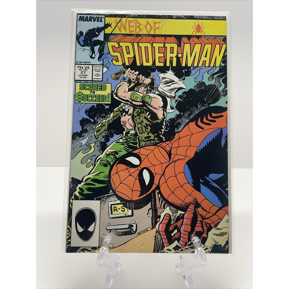 WEB OF SPIDER-MAN 27 DAVE SIMONS COVER MARVEL COMICS 1987